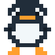 Melting Penguin pixel penguin mascot